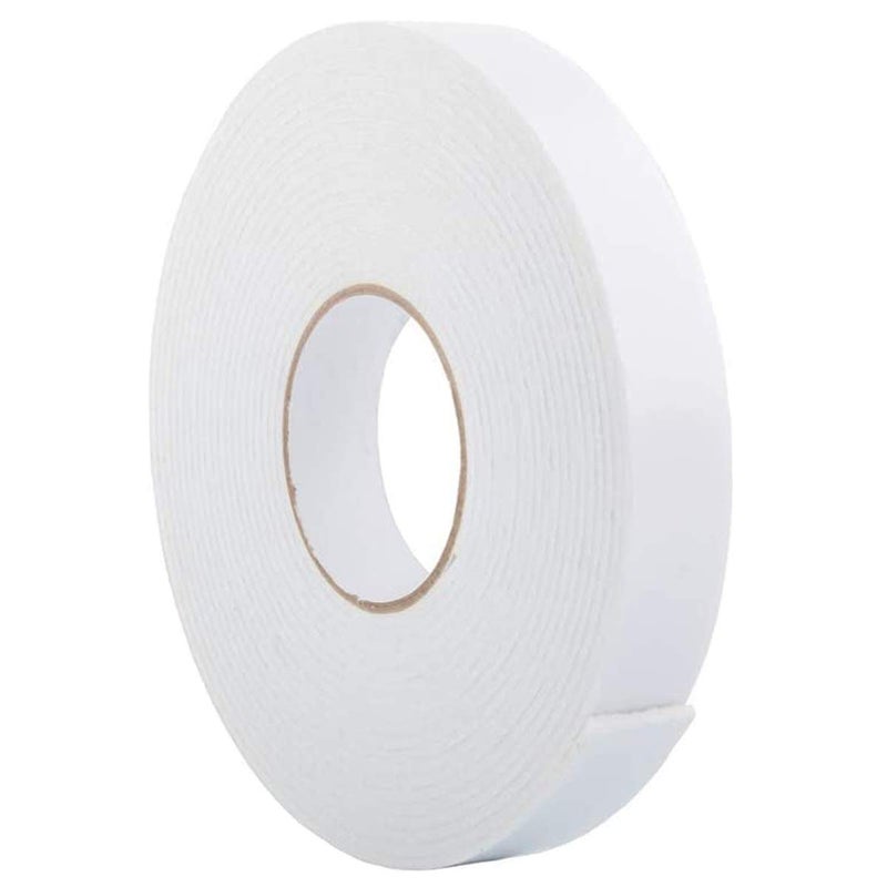 ToLanbbt Double Sided Foam Tape 1.18In x 33FT, Mounting Tape Heavy Duty, Strong Adhesive Weatherproof Seal Strips for DIY Craft Picture Poster, Car & Gap Filling Mountings, Home Office Decor (White) - Image 1